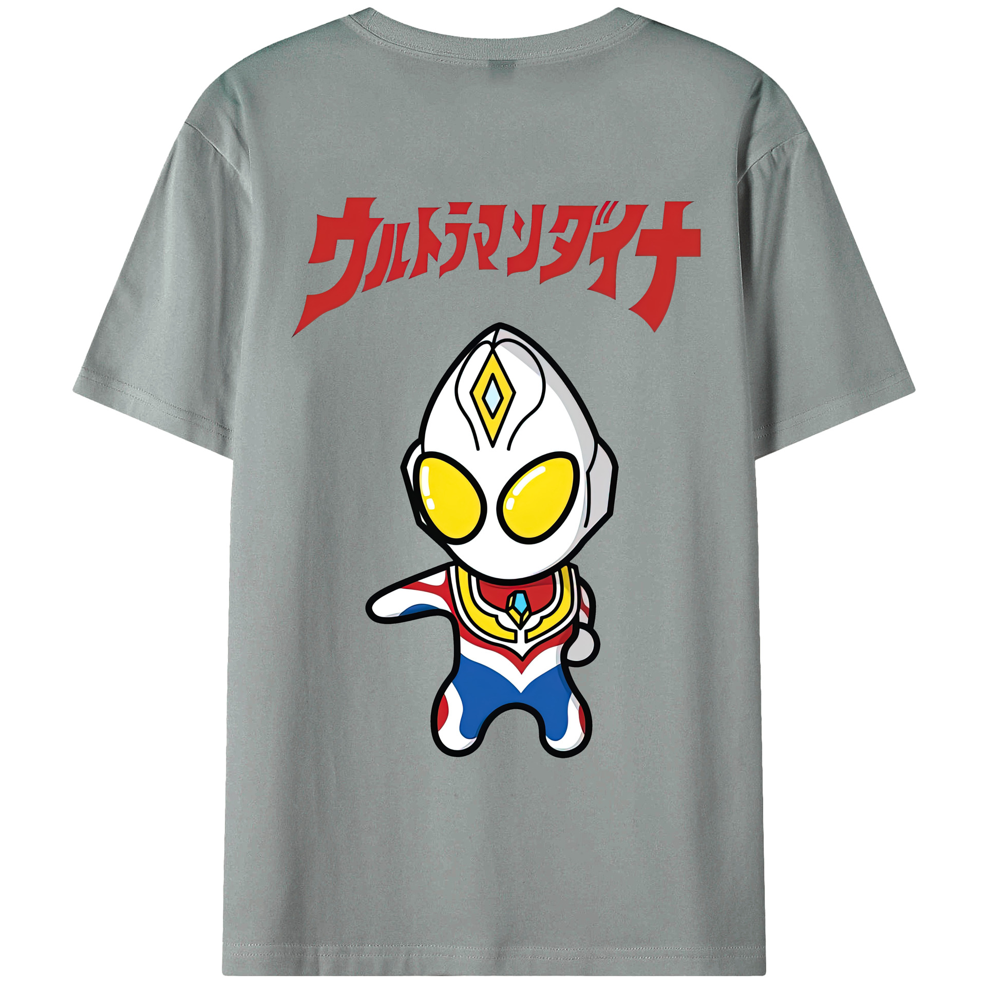 （画像用） ウルトラマン Ultraman 綿100％ メンズ半袖Tシャツ（バックプリント） 通気性